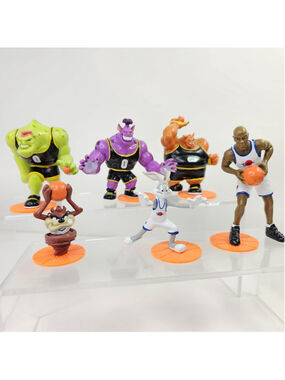 Vintage 1996 Space Jam Tune Squad Monstars Figure Lot Bugs Taz Warner Bros 6pcs